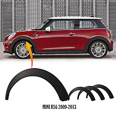 Mini R56 2009-2013 Пластмасова арка над колелата тип калник преден заден ляв десен панел - Dba74-77